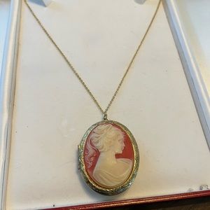 Classic Ivory Cameo Locket